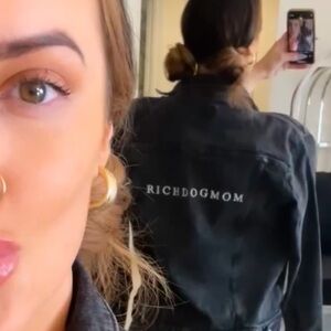RichDogMom Rich Dog Mom Jean Jacket